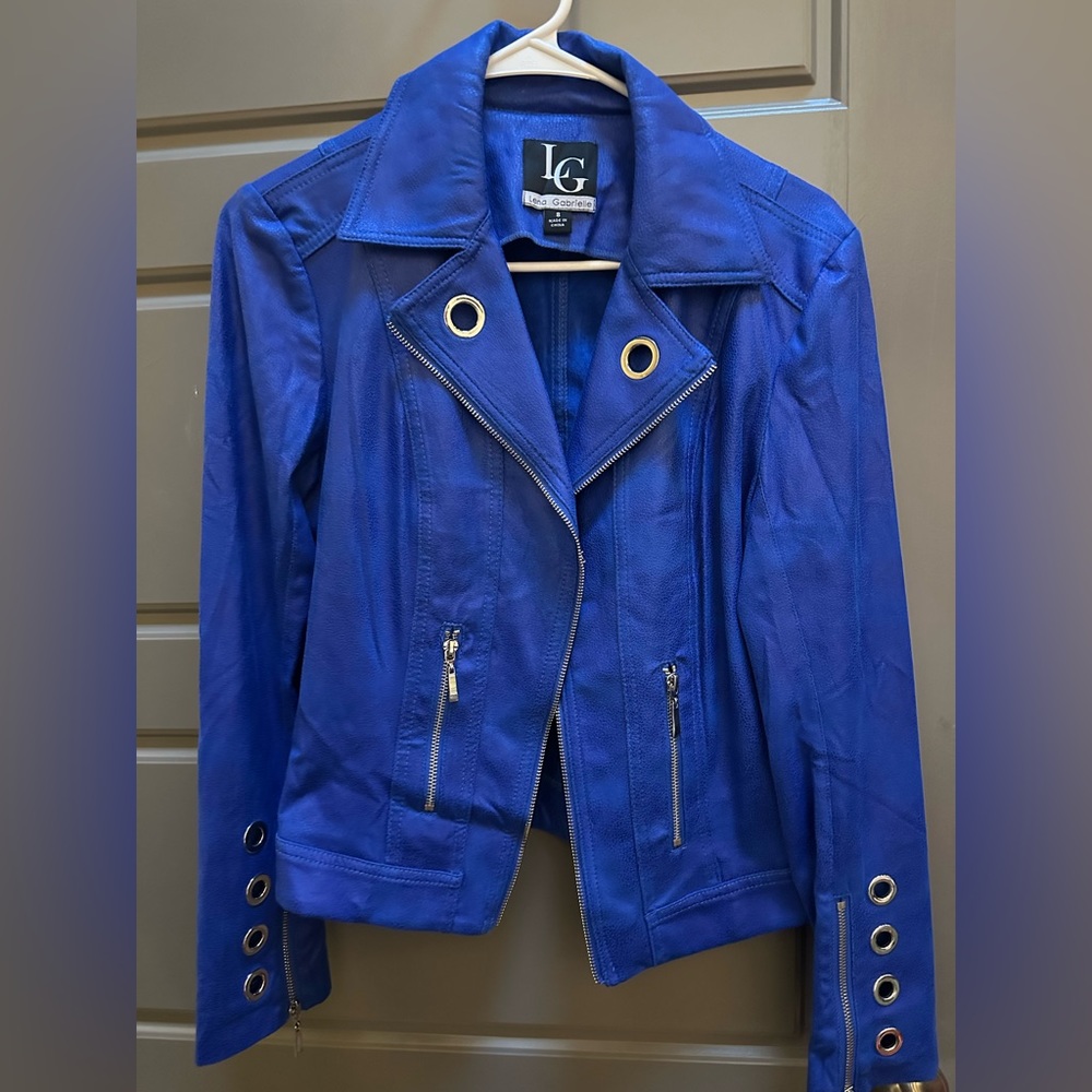 Lena Gabrielle Blue Jacket
